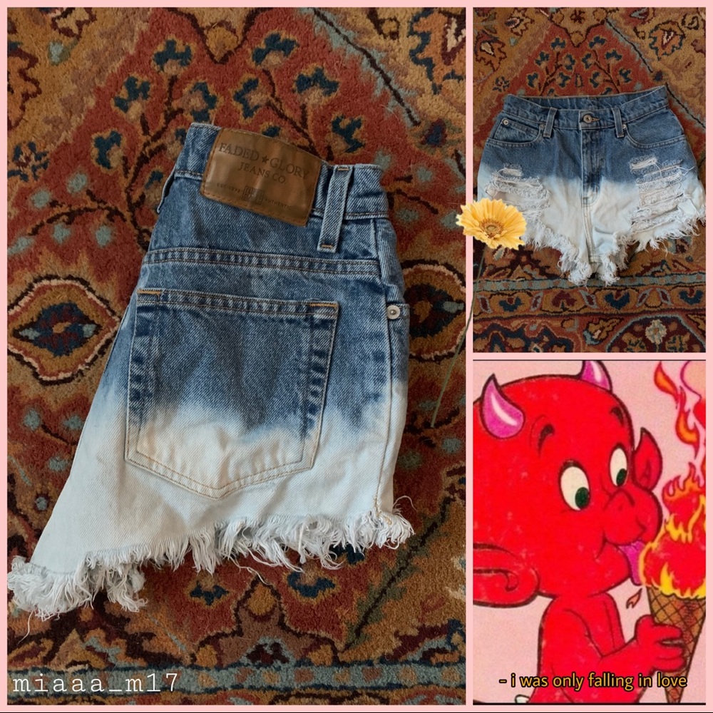 Faded glory size 6 denim shorts